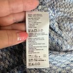 Tommy Bahama Fan Festival split neck dress shell print blue lightweight sz M Photo 10