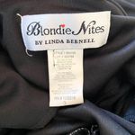 Blondie Nites Early 2000's Cinched Black Belted Asymmetric Prom Formal Dress Photo 5