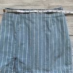 Forever 21 Light Blue and White Striped Chambray Mini Skirt in Size Small Photo 4