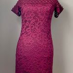 Ambiance Apparel Ambiance burgundy lace dress Photo 0