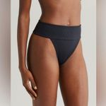 MONTCE Tamarindo Rib High cut Bikini Bottom, Medium , $112 Black Photo 2