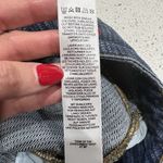 ASOS Design Size 30 Jeans Straight Leg Blue High Rise Cut Off Ankle Hem Women’s Photo 7