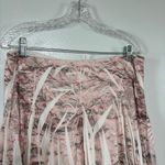 Studio Y Light Rose/Forest Green Funky Pleated Camo Midi Skirt Size L Photo 1