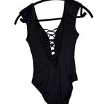 Bleu Rod Beattie Hole in One Cap Sleeve Lattice Mio In Black Size 4 NWT Photo 4