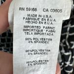 Karen Kane  Black White Diamond Shark Bite Hem 3/4 Sleeve Scoop Neck Blouse Sz L Photo 5