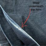 SERFONTAINE XFit Lycra Front Zip Short Sleeves Wide Leg Denim Jumpsuit Overalls Size 28 Photo 15