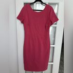 Boden Dark Dusty Rose Ribbed Midi Dress Short Sleeve Scoop Neck Size 14 R US Pink Photo 11