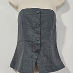 Hollister  Button-Through Tube Top / heather grey / Size M - 340-292-00068-112 Photo 1