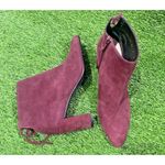 Stuart Weitzman  Gardner Maroon Suede Boots Size 7 New Photo 7