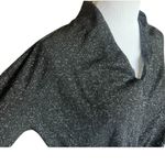 Sanctuary Womens Sancutary Shimmer Glitter Holiday Split Neck Knot Front Top Blouse  Sz L Photo 1