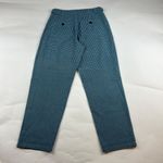 Sundance  Blue Gingham Plaid Linen Blend High Rise Tapered Ankle Pant 2 Photo 5