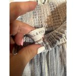 Kendall + Kylie Blue & White Striped Linen Blend Wide Leg Casual Pant Women Sz L Photo 6