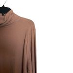 Old Navy  Top Womens 3X Brown Mock Neck Ribbed Stretch Blouse Photo 2