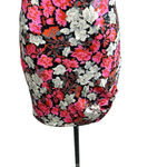 Cinq à Sept Whitney Floral Print Slip Dress‎ Black Pink Size 8 Photo 3
