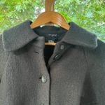 Sandro Women's 100% Boiled Wool Dark Green Grey Coat Size PL Photo 2