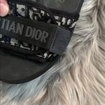 EUC Fashion Sandals Slides Dark Navy Blue, Black and Tan Slides sz 38 Photo 4