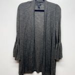 Alfani  Linen Cotton Sage Green Women's Bell Sleeve Open Front Cardigan Sz Medium Photo 0