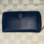 Tory Burch  Navy Leather Wallet with Dusty Photo 1