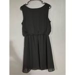 AB Studio  Black Sleeveless Dress With Bow Front Size Medium Photo 1