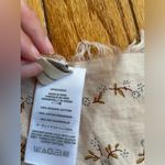 Madewell  Bandana Organic Cotton Square Scarf Cream Floral Boho Indie Hippie NWT Photo 2