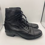 Ariat  leather lace-up black boots women’s Size 8B Photo 1