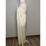 Vintage Natori Slip Nightgown Long Women’s M Satin Ivory Floral Embroidered Size M Photo 3