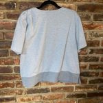 Cathy Daniels  Gray White Striped Short Sleeve Top Women's Size Large Photo 3