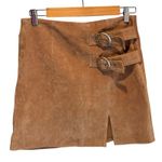 BLANK NYC  Tan Suede Mini Skirt - size 26 Photo 0