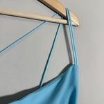 Abercrombie & Fitch One Shoulder Mini Dress Skort Women's Medium Tall Blue NWOT Photo 7