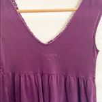 Mudd  Purple Floral Detail Thick Strap Tank Top Photo 1