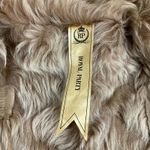 Genuine Shearling Sheepskin Patchwork Penny Lane Coat Sz 38 Brown Size M Photo 9