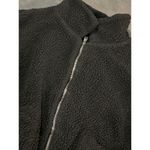 ZARA Black Teddy Fleece Jacket Cozy Zip-Up Outerwear Winter Warmth S D-17 Photo 2