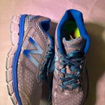 New Balance  Women's Silver and Teal Athletic Shoes Photo 3
