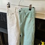 Shekou green and white colorblock jeans Photo 1