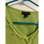 Saks 5th Avenue SAKS FIFTH AVENUE tank blouse green yellow size small Photo 1