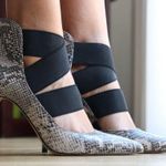 Vince Camuto Snakeskin Stiletto Heels, Size 8.5M. Heel 4’ Photo 0