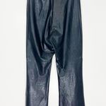 Commando  Cropped Flare Faux Leather Leggings Black Size Medium Photo 7
