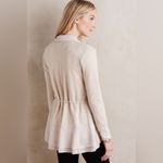 Anthropologie Saturday Sunday Oatmeal Matanie Tie Closure Ruffle Cardigan Photo 5