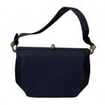 Vintage Black Women's Handbag with Gold Photo 0