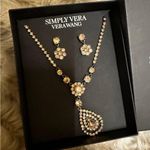 Simply Vera Vera Wang Gold Necklace with Teardrop Pendant Photo 2