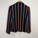 New  Striped Twill Ponte Blazer‎ Size 4 Chico's Size 0 Photo 10