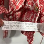 ZARA Tweed Houndstooth Belted Pink/White Plaid Boucle Jacket Size XS Photo 8