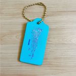 Coach Keychain  Limited Edition Bag Charm Logo Gold Chain Hawaii Stamp Large Size Photo 2