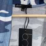 Gibson  camouflage cardigan jacket lightweight knit blue petite xxs‎ Photo 1