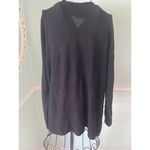 J.Jill Womens Sweater Large Turtle Neck Black Long Sleeve Sparkles Sequins L Photo 4