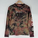 Aeropostale Optimist Peace Symbol Soft Tie Dye Crew Neck Long Sleeve Tee Photo 0
