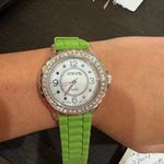 Chico's Green Silicone Strap Watch. . Needs battery! Photo 1