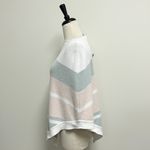 Barefoot Dreams Cozy Chic Ultra Lite Stripe Ocean Breeze Poncho NWT *Staining* Photo 2