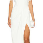 NBD  Seraphina Maxi Dress in Ivory Photo 0