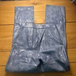 4th & reckless Helene croc pants blue small Blue Photo 4